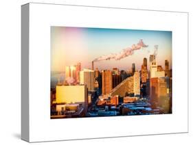 Manhattan Buildings at Sunset-Philippe Hugonnard-Stretched Canvas