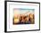 Manhattan Buildings at Sunset-Philippe Hugonnard-Framed Art Print