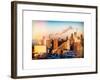 Manhattan Buildings at Sunset-Philippe Hugonnard-Framed Art Print