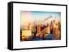 Manhattan Buildings at Sunset-Philippe Hugonnard-Framed Stretched Canvas
