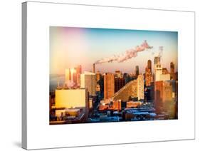 Manhattan Buildings at Sunset-Philippe Hugonnard-Stretched Canvas