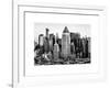 Manhattan Buildings Sunset in Winter-Philippe Hugonnard-Framed Art Print