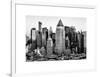 Manhattan Buildings Sunset in Winter-Philippe Hugonnard-Framed Art Print