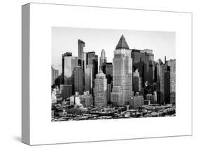 Manhattan Buildings Sunset in Winter-Philippe Hugonnard-Stretched Canvas