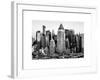 Manhattan Buildings Sunset in Winter-Philippe Hugonnard-Framed Premium Giclee Print