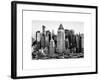 Manhattan Buildings Sunset in Winter-Philippe Hugonnard-Framed Premium Giclee Print