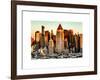 Manhattan Buildings Sunset in Winter-Philippe Hugonnard-Framed Art Print