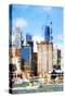 Manhattan Buildings V - In the Style of Oil Painting-Philippe Hugonnard-Stretched Canvas