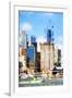 Manhattan Buildings V - In the Style of Oil Painting-Philippe Hugonnard-Framed Giclee Print