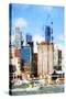 Manhattan Buildings V - In the Style of Oil Painting-Philippe Hugonnard-Stretched Canvas