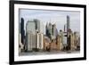 Manhattan buildings viewed from the Hudson River-Susan Pease-Framed Photographic Print