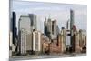 Manhattan buildings viewed from the Hudson River-Susan Pease-Mounted Photographic Print