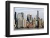 Manhattan buildings viewed from the Hudson River-Susan Pease-Framed Photographic Print