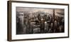 Manhattan by Night-Marti Bofarull-Framed Giclee Print