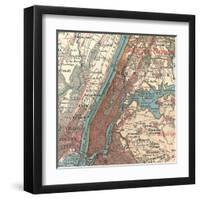 Manhattan (C. 1900)-Encyclopaedia Britannica-Framed Art Print