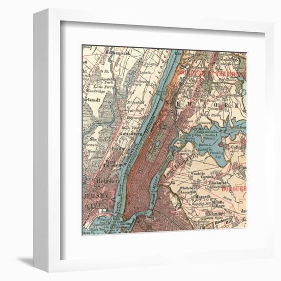 Manhattan (C. 1900)-Encyclopaedia Britannica-Framed Art Print