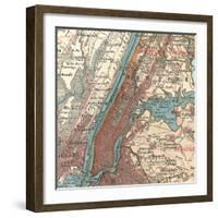 Manhattan (C. 1900)-Encyclopaedia Britannica-Framed Art Print