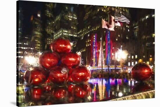 Manhattan Christmas-Philippe Hugonnard-Stretched Canvas