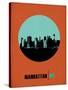 Manhattan Circle Poster 1-NaxArt-Stretched Canvas