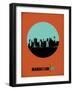 Manhattan Circle Poster 1-NaxArt-Framed Art Print