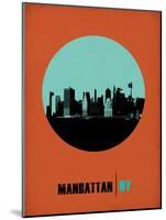 Manhattan Circle Poster 1-NaxArt-Mounted Art Print