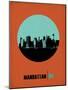 Manhattan Circle Poster 1-NaxArt-Mounted Art Print