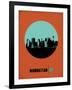 Manhattan Circle Poster 1-NaxArt-Framed Art Print