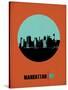 Manhattan Circle Poster 1-NaxArt-Stretched Canvas