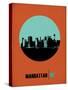 Manhattan Circle Poster 1-NaxArt-Stretched Canvas