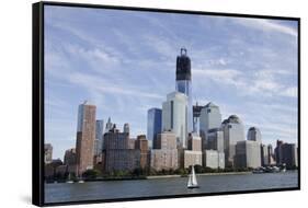 Manhattan City Skyline, New York, New York, USA-Cindy Miller Hopkins-Framed Stretched Canvas