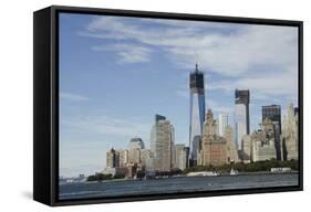 Manhattan City Skyline, New York, New York, USA-Cindy Miller Hopkins-Framed Stretched Canvas