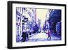 Manhattan City Street-Philippe Hugonnard-Framed Giclee Print