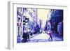 Manhattan City Street-Philippe Hugonnard-Framed Giclee Print