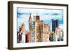 Manhattan Cityscape II - In the Style of Oil Painting-Philippe Hugonnard-Framed Giclee Print