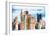 Manhattan Cityscape II - In the Style of Oil Painting-Philippe Hugonnard-Framed Giclee Print