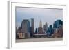 Manhattan Cityscape II-Erin Berzel-Framed Photographic Print