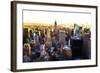 Manhattan Cityscape III-Philippe Hugonnard-Framed Giclee Print