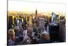 Manhattan Cityscape III-Philippe Hugonnard-Stretched Canvas