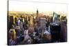 Manhattan Cityscape III-Philippe Hugonnard-Stretched Canvas