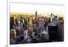 Manhattan Cityscape III-Philippe Hugonnard-Framed Giclee Print