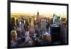 Manhattan Cityscape III-Philippe Hugonnard-Framed Giclee Print