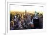 Manhattan Cityscape III-Philippe Hugonnard-Framed Giclee Print