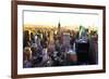 Manhattan Cityscape III-Philippe Hugonnard-Framed Giclee Print