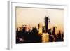 Manhattan Cityscape - In the Style of Oil Painting-Philippe Hugonnard-Framed Giclee Print