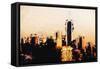 Manhattan Cityscape - In the Style of Oil Painting-Philippe Hugonnard-Framed Stretched Canvas