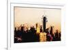 Manhattan Cityscape - In the Style of Oil Painting-Philippe Hugonnard-Framed Giclee Print