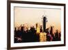 Manhattan Cityscape - In the Style of Oil Painting-Philippe Hugonnard-Framed Giclee Print