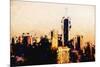 Manhattan Cityscape - In the Style of Oil Painting-Philippe Hugonnard-Mounted Giclee Print