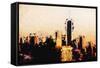 Manhattan Cityscape - In the Style of Oil Painting-Philippe Hugonnard-Framed Stretched Canvas
