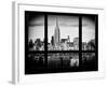 Manhattan Cityscape with the Empire State Building - New York City, USA-Philippe Hugonnard-Framed Photographic Print